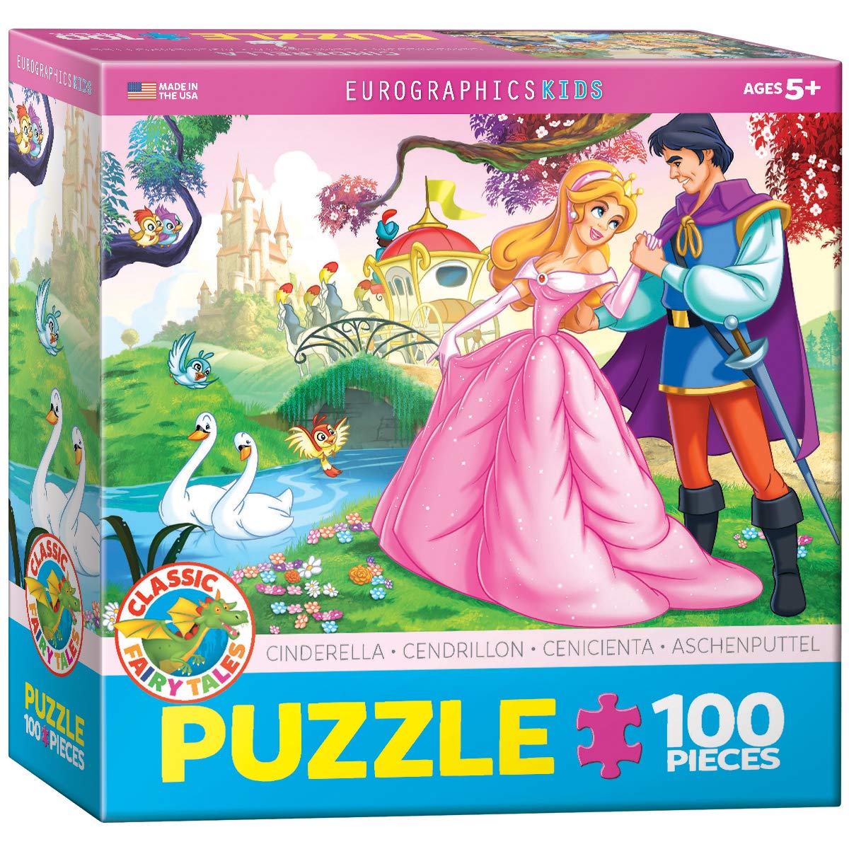 Amazon.com: EuroGraphics Cinderella Jigsaw Puzzle (100-Piece